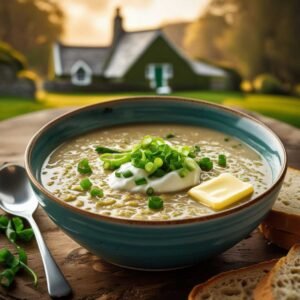 Irish Oatmeal Leek Soup