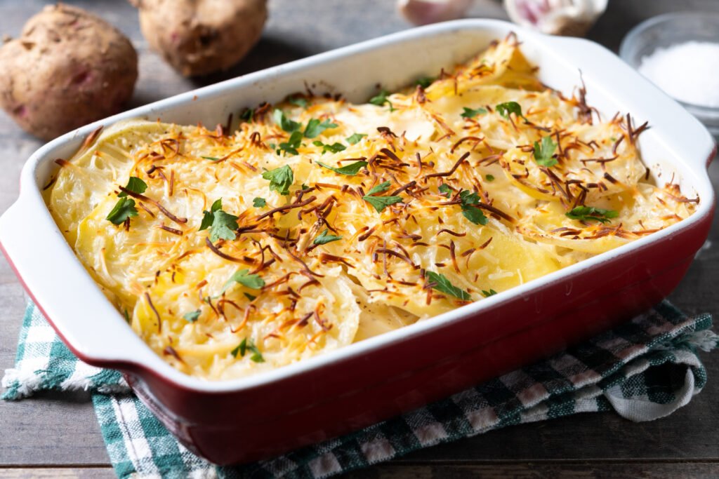 Sweet potato gratin
